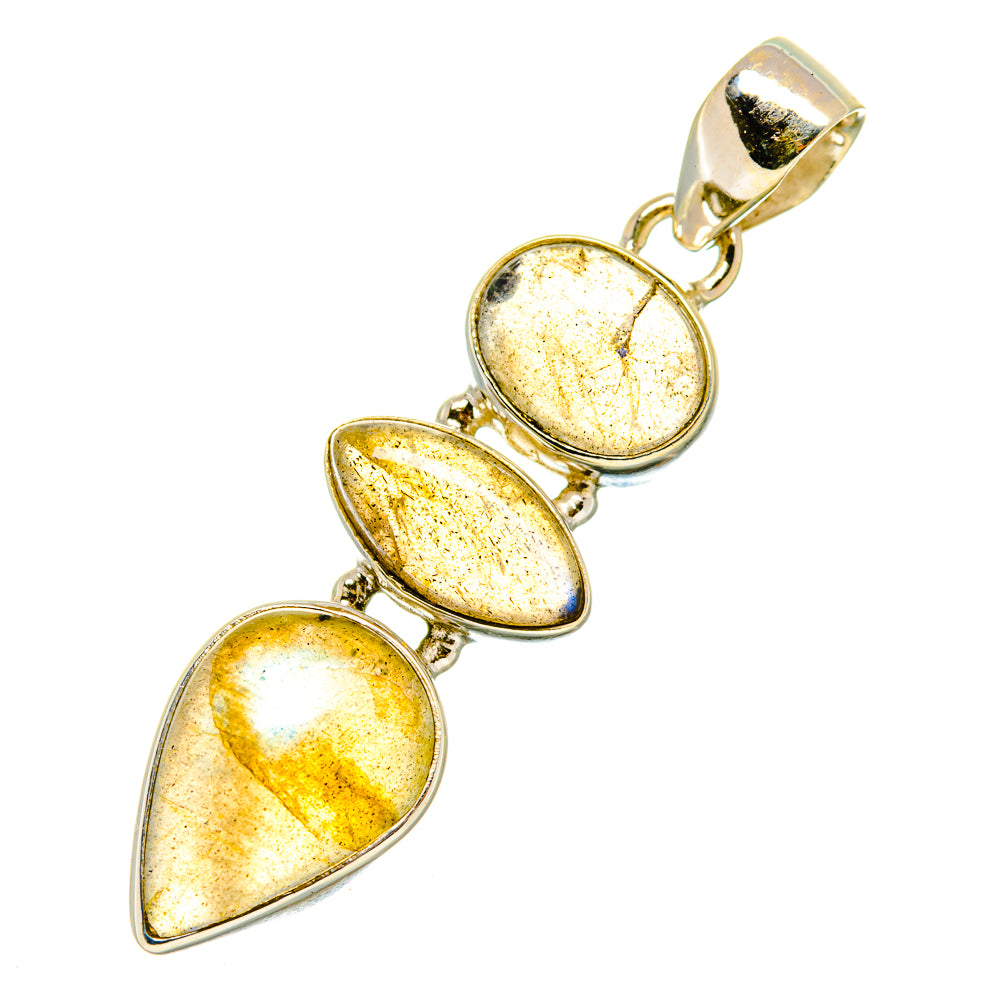 Labradorite Pendants handcrafted by Ana Silver Co - PD4673