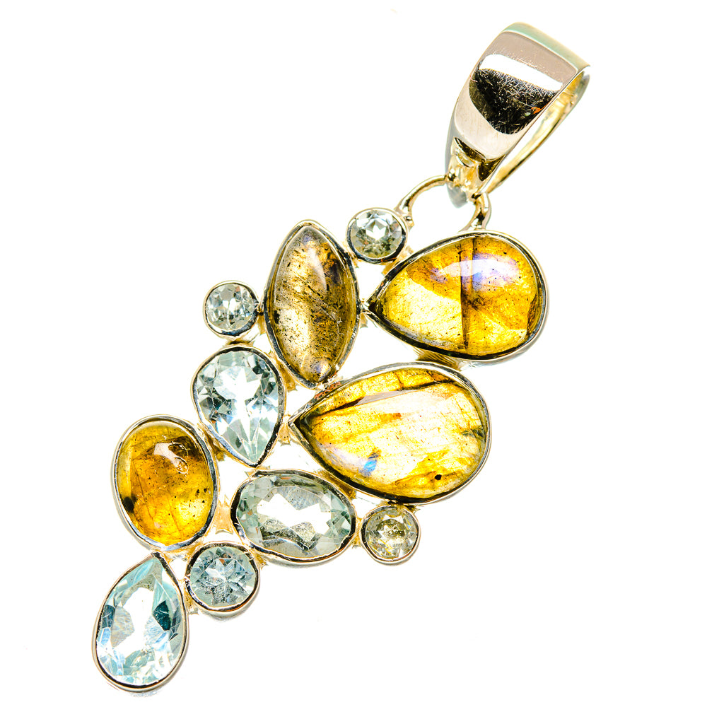 Labradorite Pendants handcrafted by Ana Silver Co - PD4676