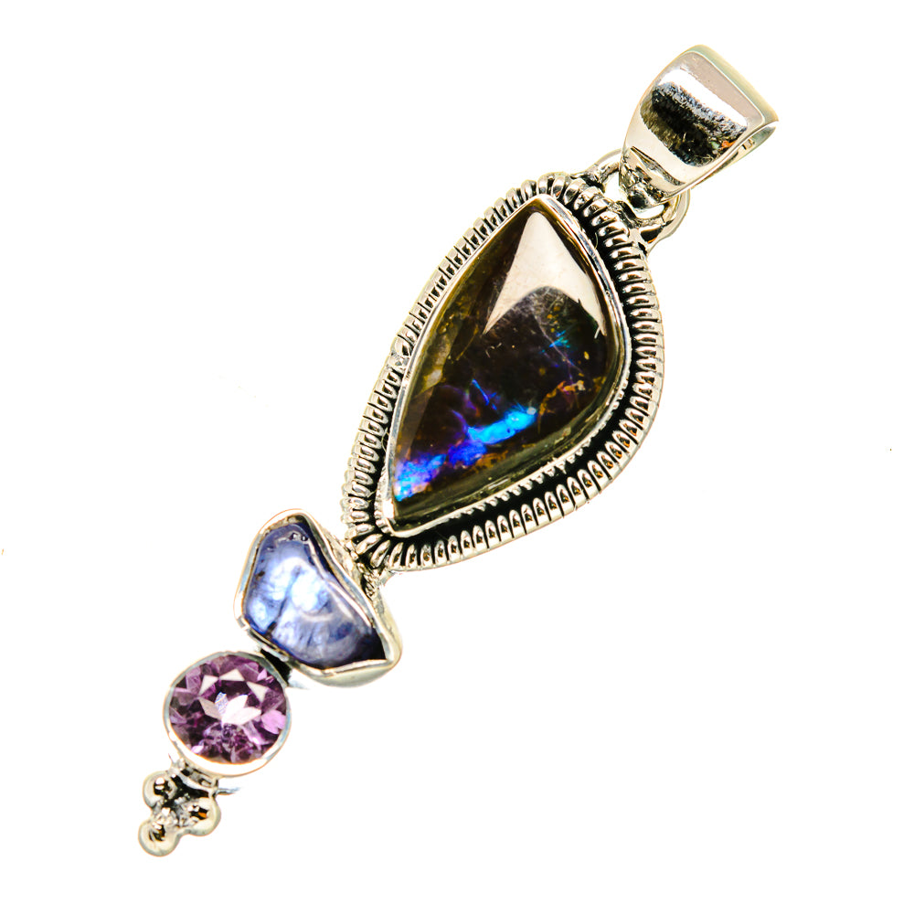 Ammolite Pendants handcrafted by Ana Silver Co - PD4735
