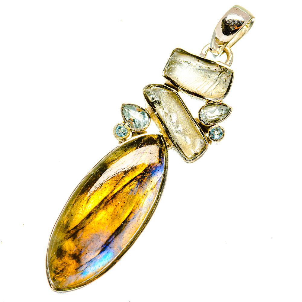 Labradorite Pendants handcrafted by Ana Silver Co - PD4793
