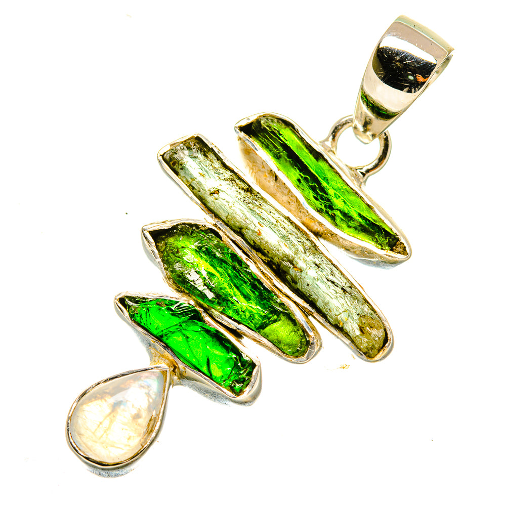 Green Tourmaline Pendants handcrafted by Ana Silver Co - PD4813