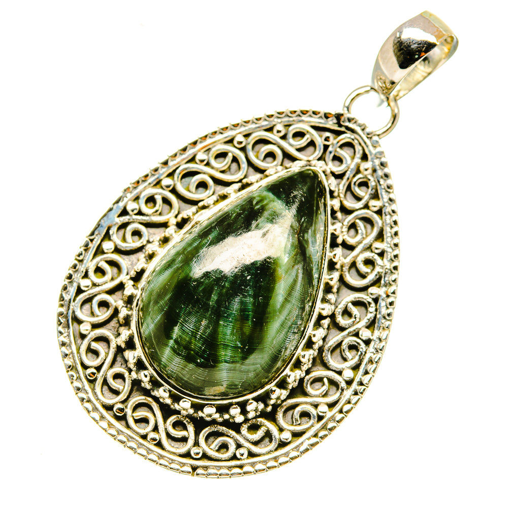 Seraphinite Pendants handcrafted by Ana Silver Co - PD4819