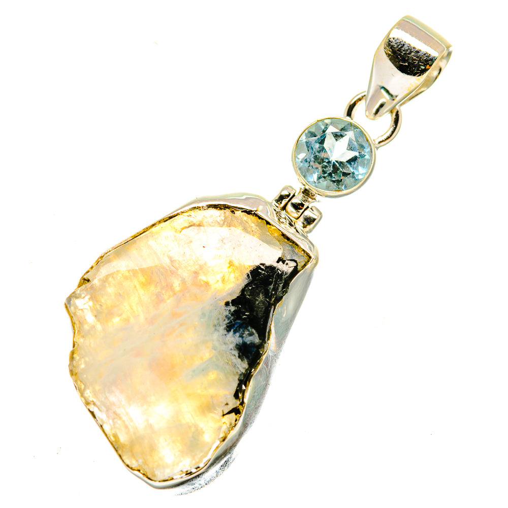 Rainbow Moonstone Pendants handcrafted by Ana Silver Co - PD4825