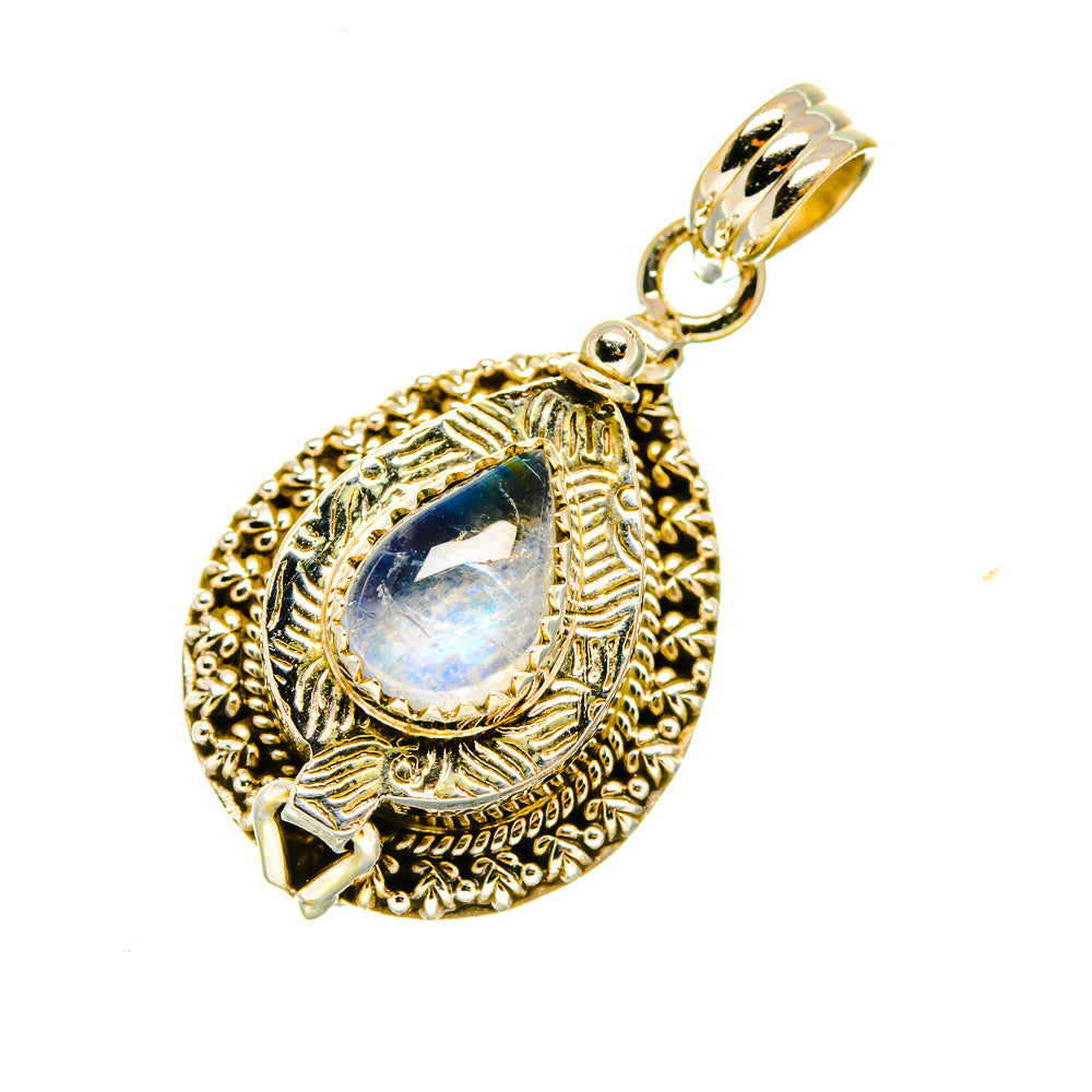 Rainbow Moonstone Pendants handcrafted by Ana Silver Co - PD4829