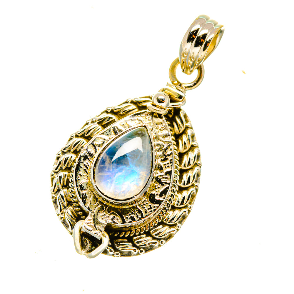Rainbow Moonstone Pendants handcrafted by Ana Silver Co - PD4833