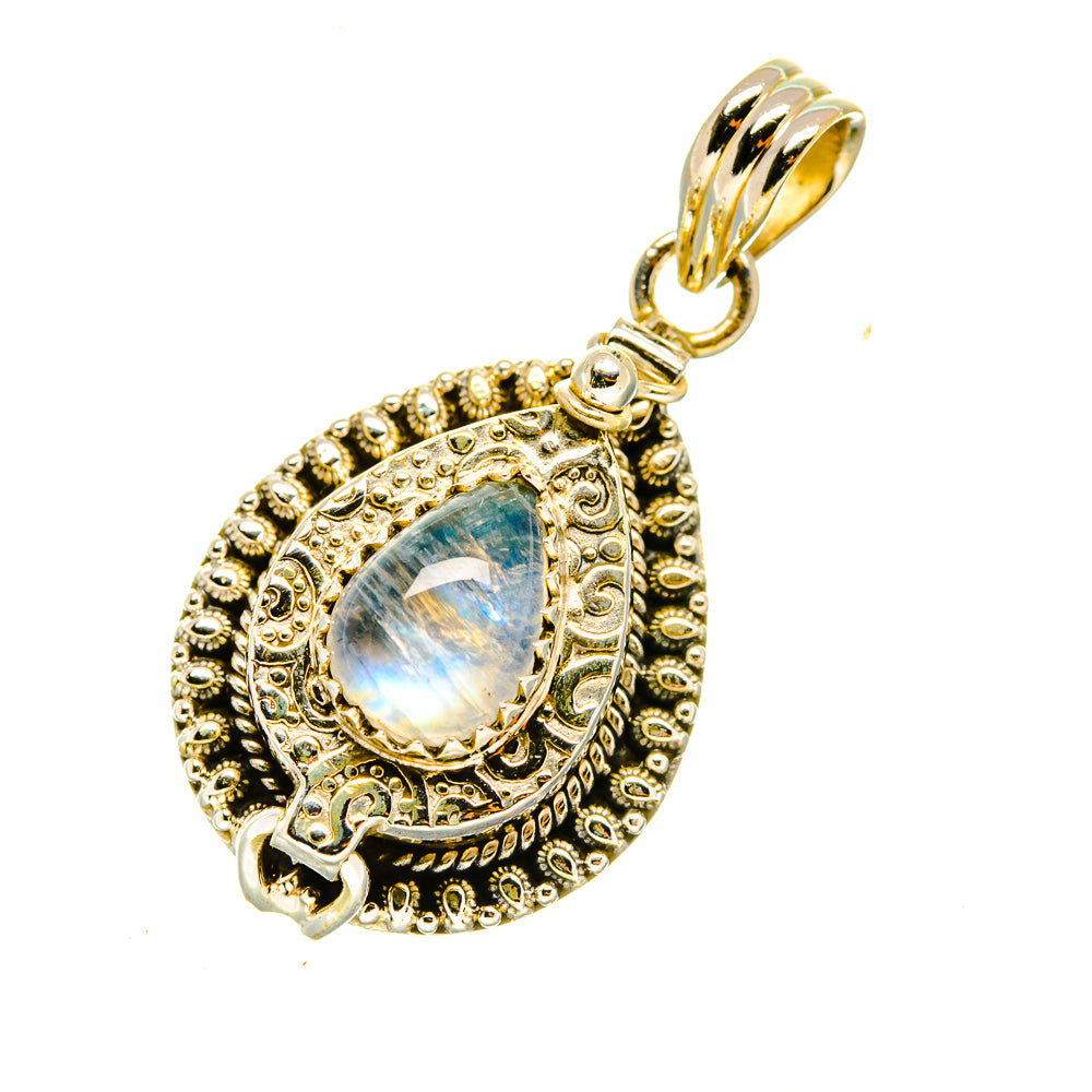 Rainbow Moonstone Pendants handcrafted by Ana Silver Co - PD4835