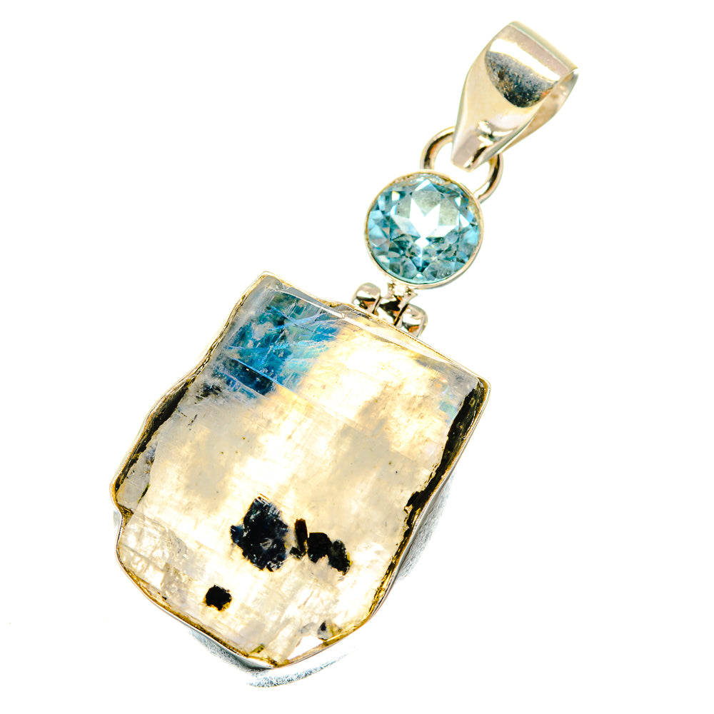 Rainbow Moonstone Pendants handcrafted by Ana Silver Co - PD4934