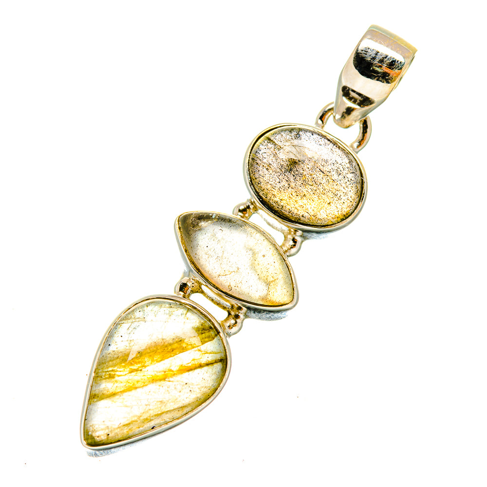 Labradorite Pendants handcrafted by Ana Silver Co - PD4937 - Photo 2