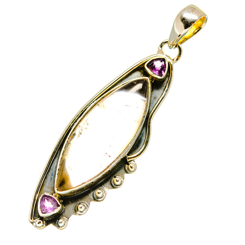 Rutilated Quartz Pendants handcrafted by Ana Silver Co - PD4952
