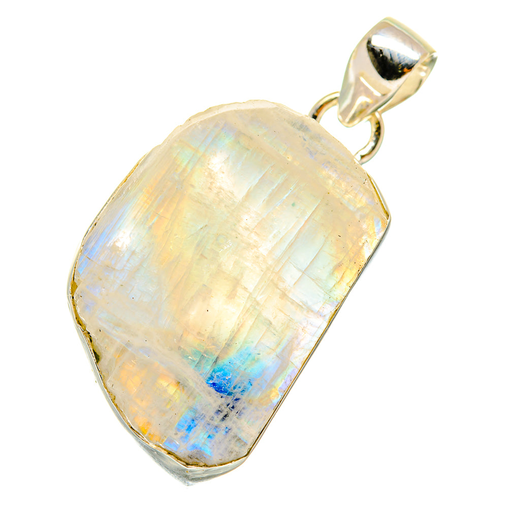 Rainbow Moonstone Pendants handcrafted by Ana Silver Co - PD4975