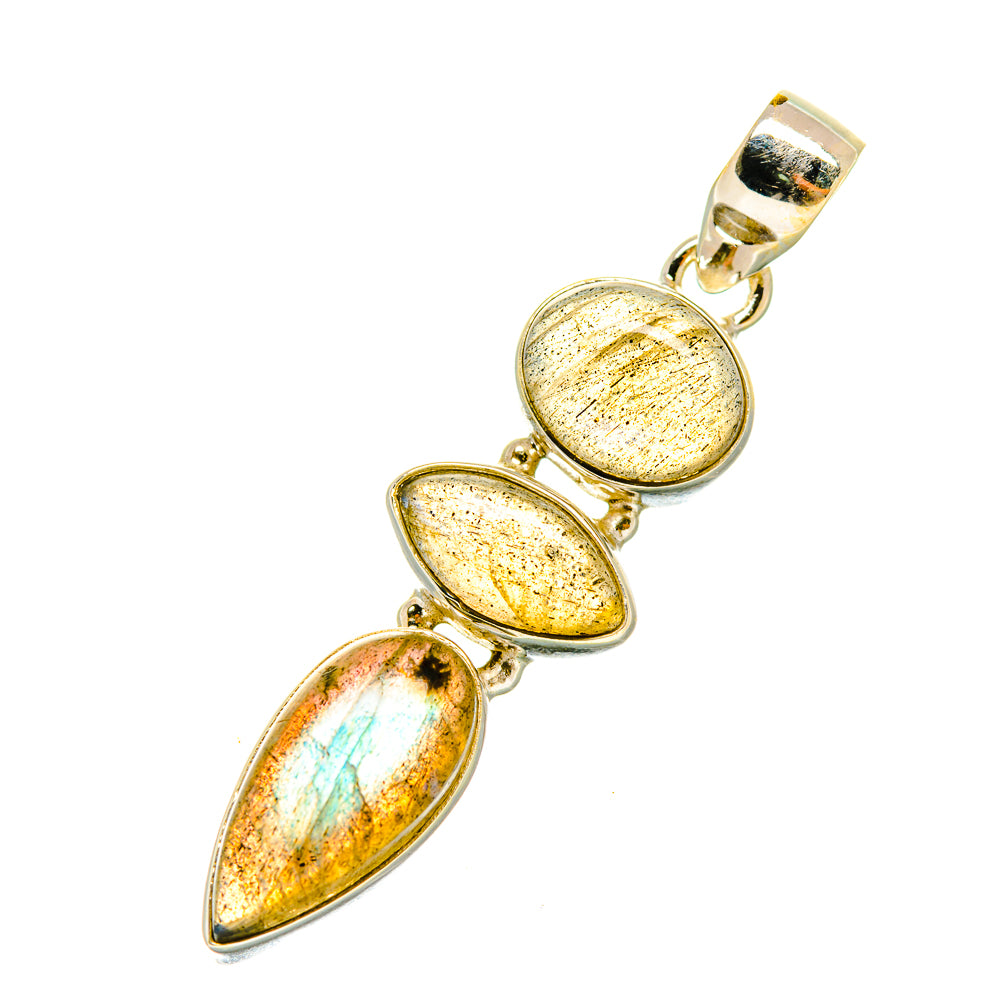 Labradorite Pendants handcrafted by Ana Silver Co - PD4988