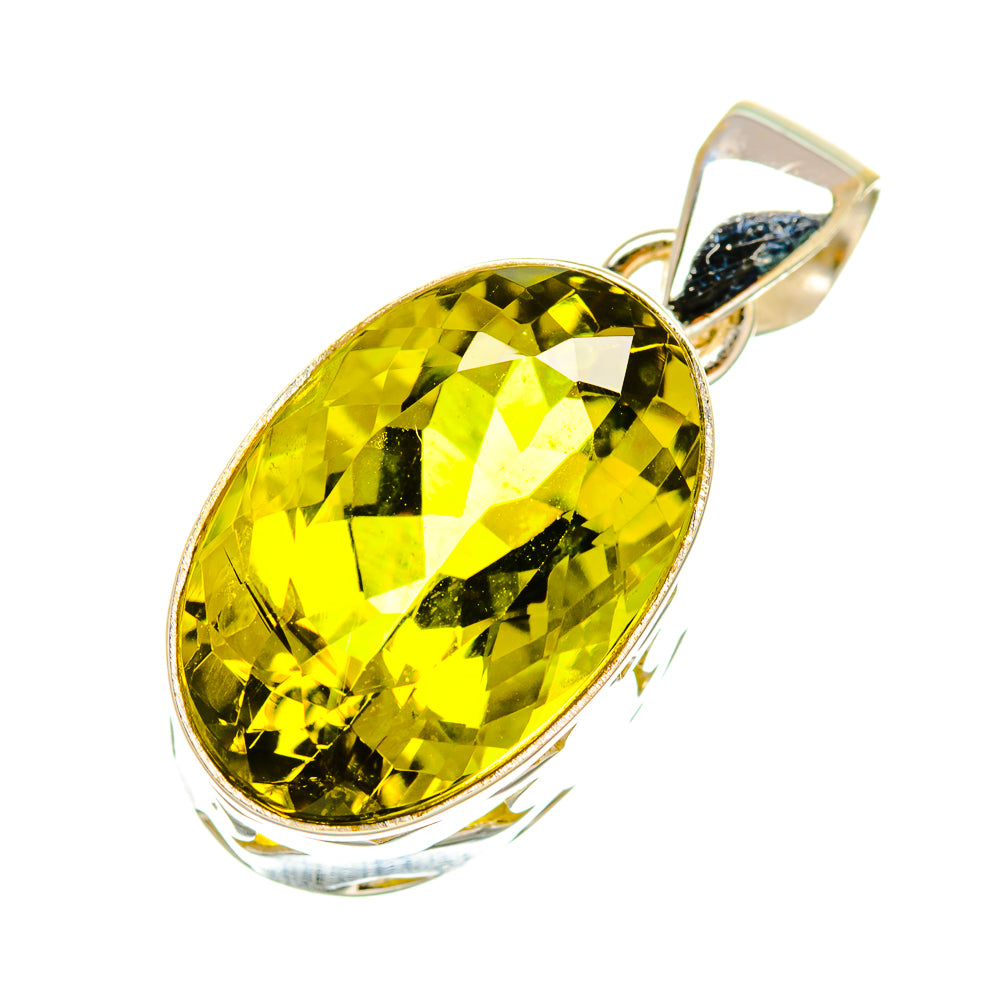 Olive Quartz Pendants handcrafted by Ana Silver Co - PD5004