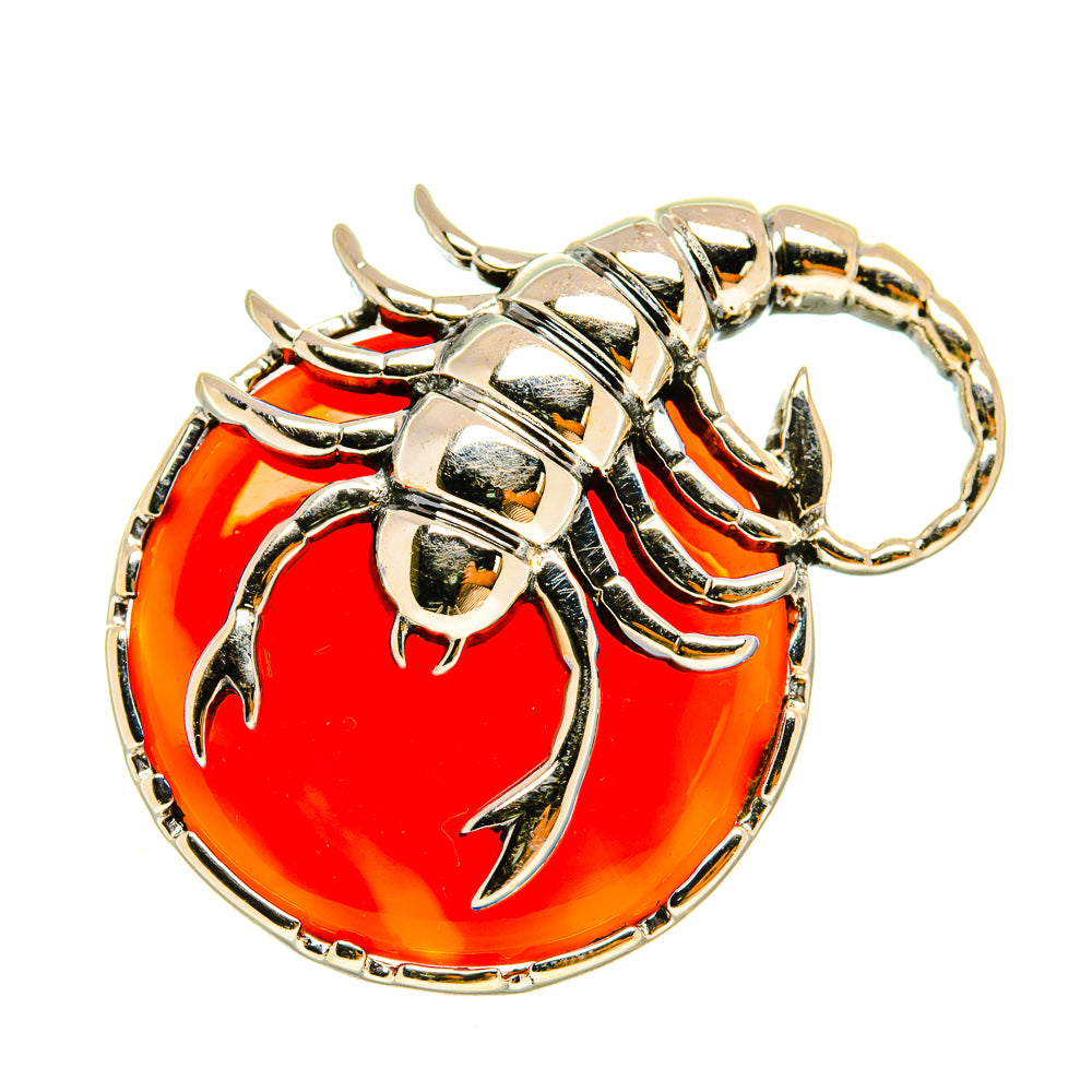 Red Onyx Scorpion Pendants handcrafted by Ana Silver Co - PD5017