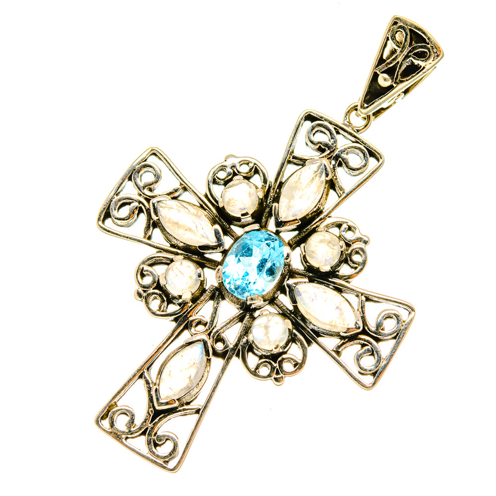 Blue Topaz Pendants handcrafted by Ana Silver Co - PD5029