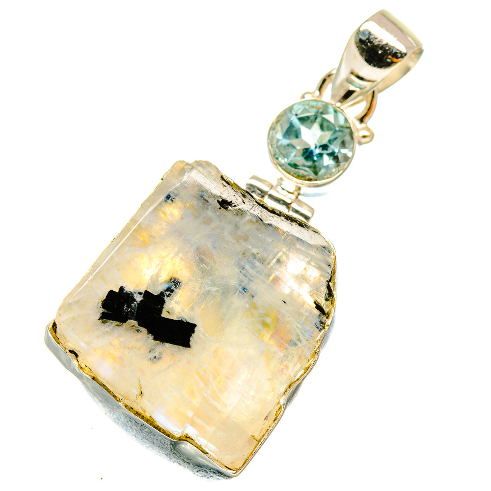 Rainbow Moonstone Pendants handcrafted by Ana Silver Co - PD5076