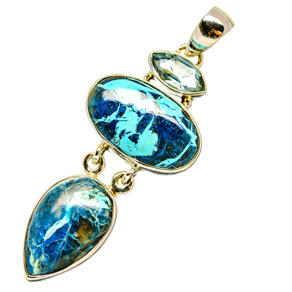 Shattuckite Pendants handcrafted by Ana Silver Co - PD5192