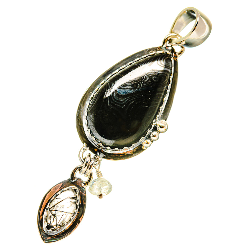 Psilomelane Pendants handcrafted by Ana Silver Co - PD5195