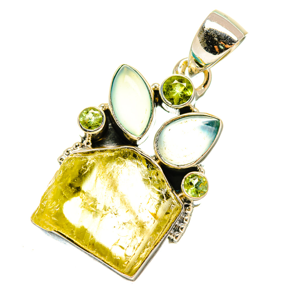 Prehnite Pendants handcrafted by Ana Silver Co - PD5200
