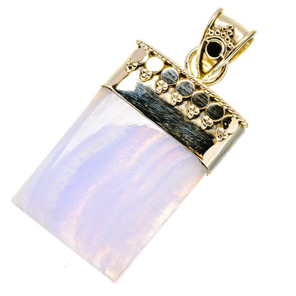 Blue Lace Agate Pendants handcrafted by Ana Silver Co - PD5257