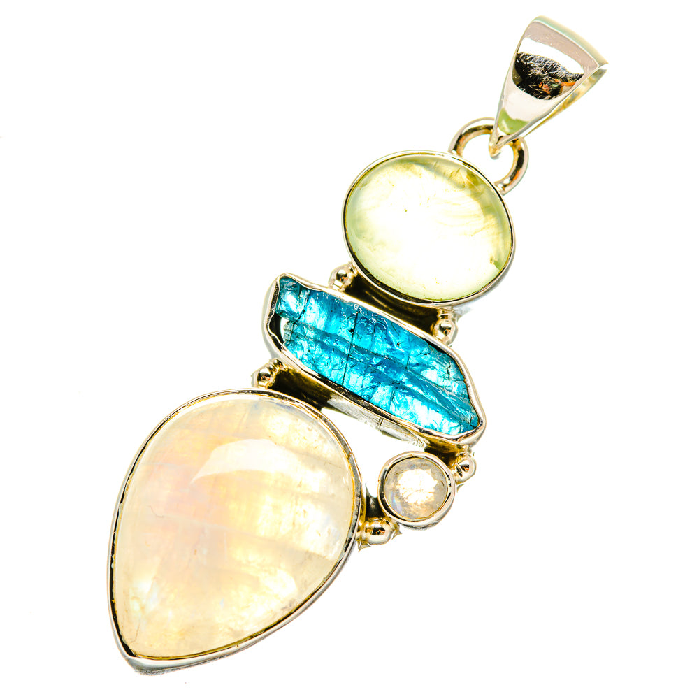 Rainbow Moonstone Pendants handcrafted by Ana Silver Co - PD5330