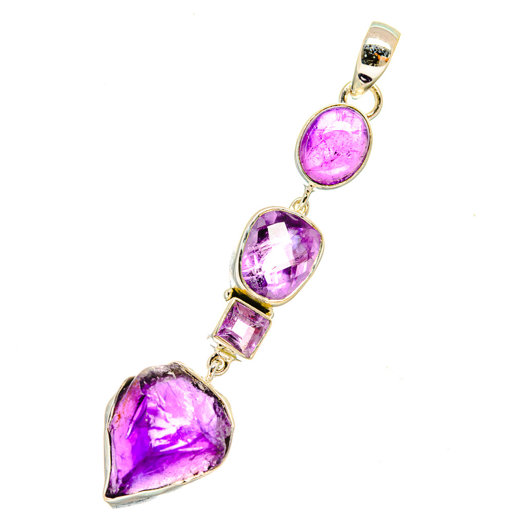 Amethyst Pendants handcrafted by Ana Silver Co - PD5355