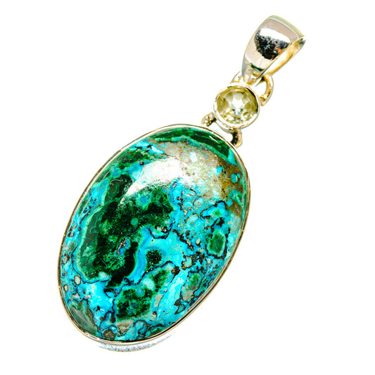 Chrysocolla Pendants handcrafted by Ana Silver Co - PD5397
