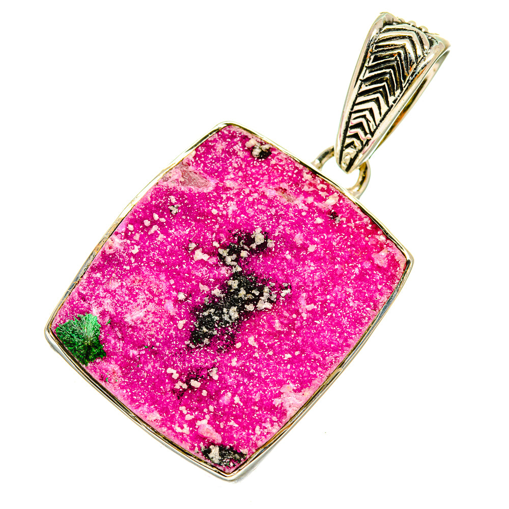 Cobalto Calcite Druzy Pendants handcrafted by Ana Silver Co - PD5428