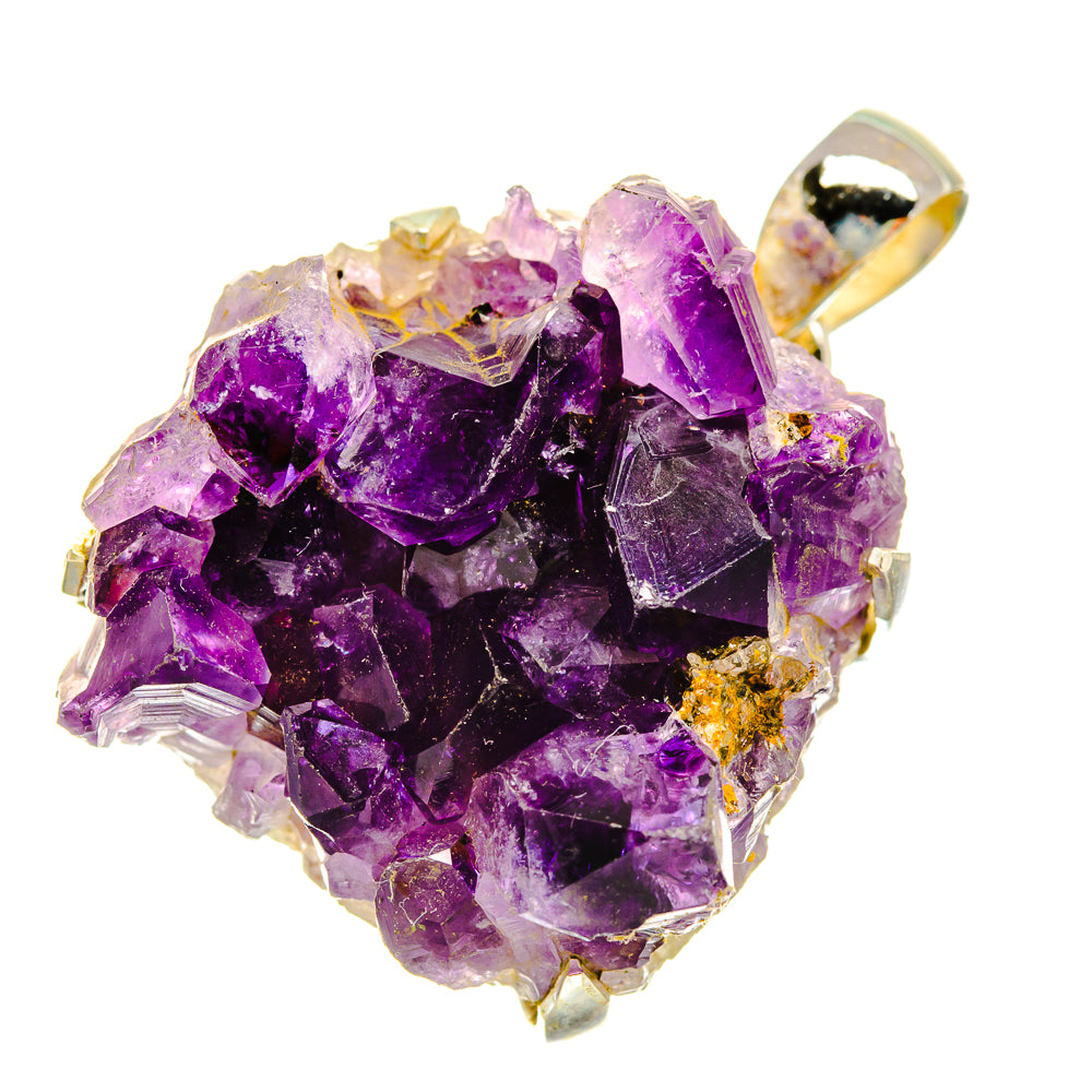 Amethyst Crystal Pendants handcrafted by Ana Silver Co - PD5525