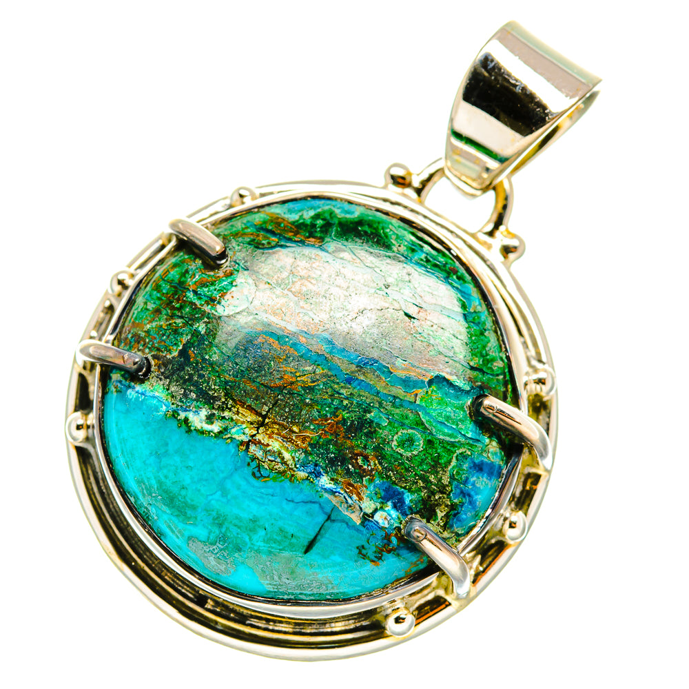 Chrysocolla Pendants handcrafted by Ana Silver Co - PD5573