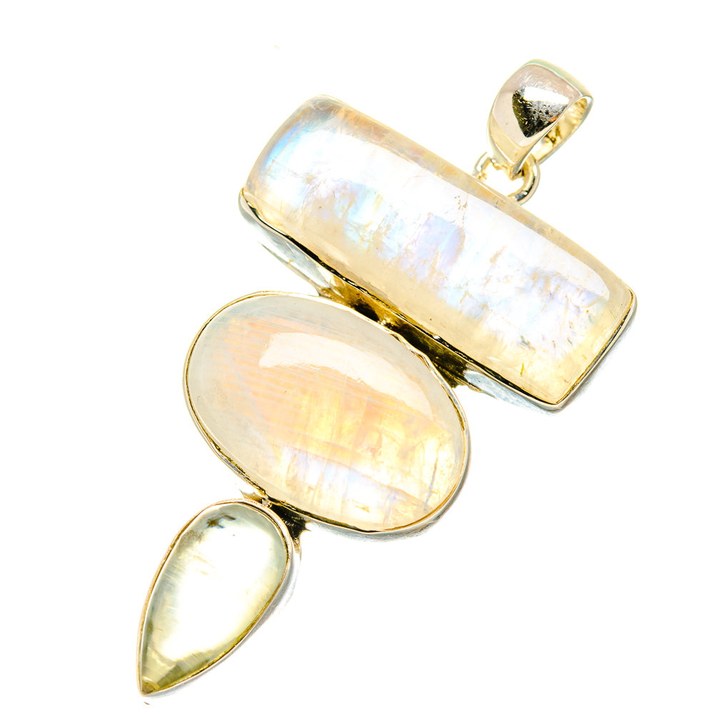 Rainbow Moonstone Pendants handcrafted by Ana Silver Co - PD5638