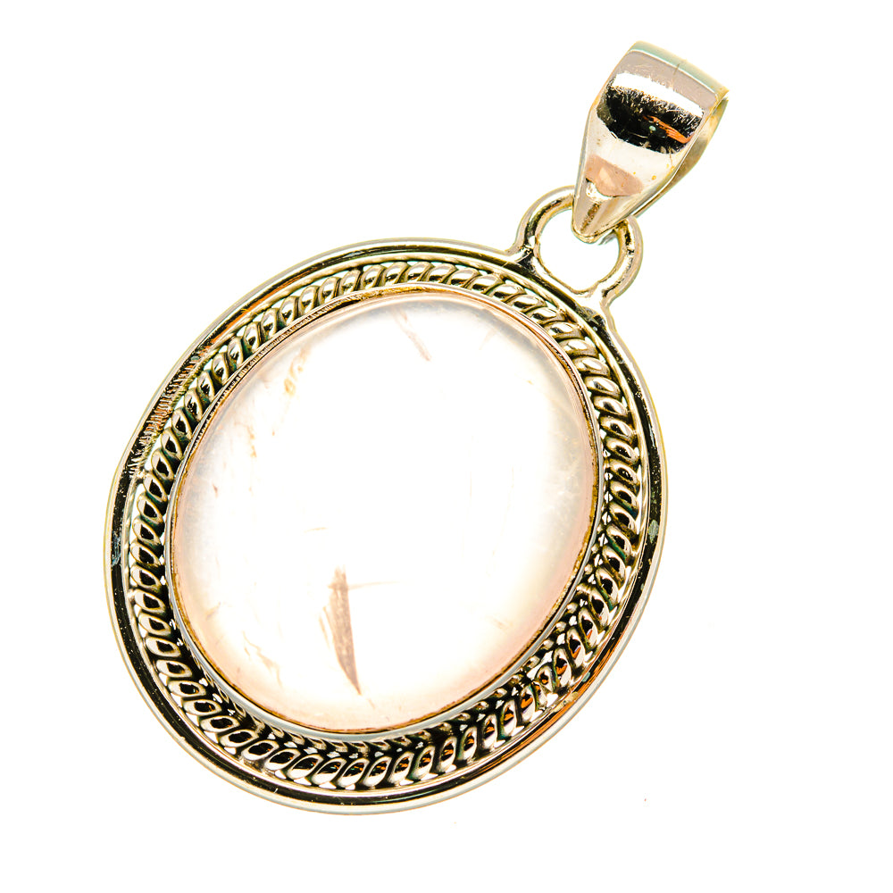 Rose Quartz Pendants handcrafted by Ana Silver Co - PD5760