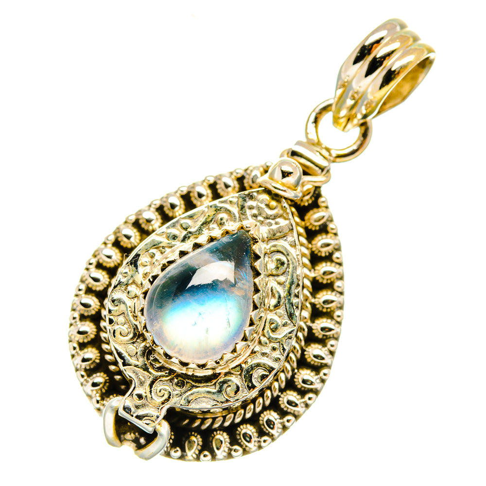 Rainbow Moonstone Pendants handcrafted by Ana Silver Co - PD5908