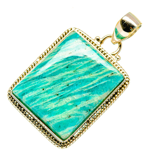 Amazonite Pendants handcrafted by Ana Silver Co - PD5946