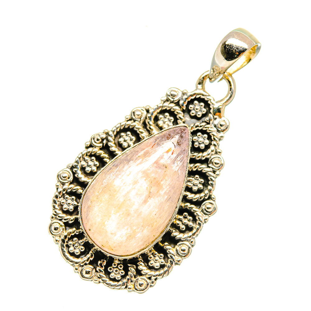 Rose Quartz Pendants handcrafted by Ana Silver Co - PD5955