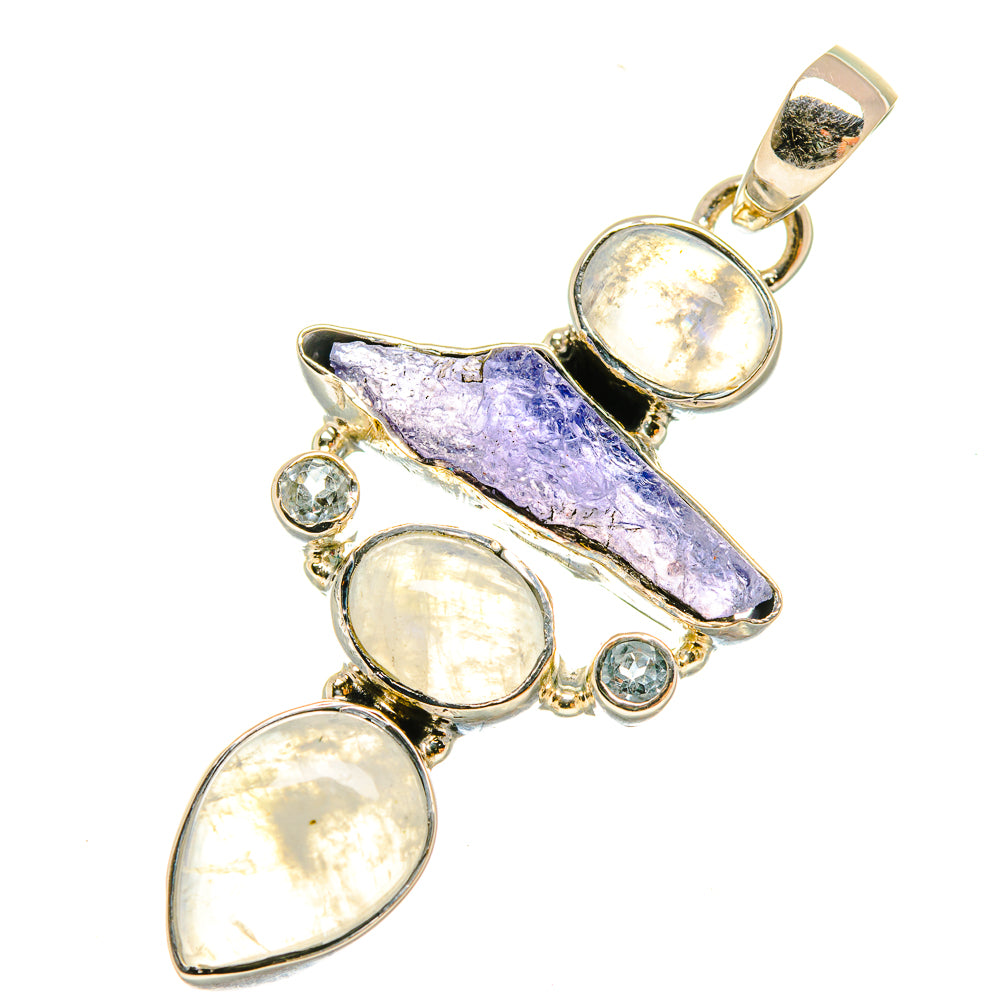 Rainbow Moonstone Pendants handcrafted by Ana Silver Co - PD6032
