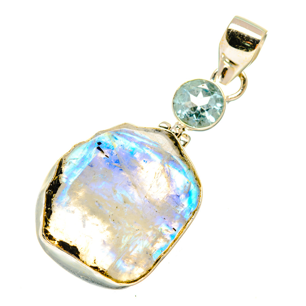 Rainbow Moonstone Pendants handcrafted by Ana Silver Co - PD6070