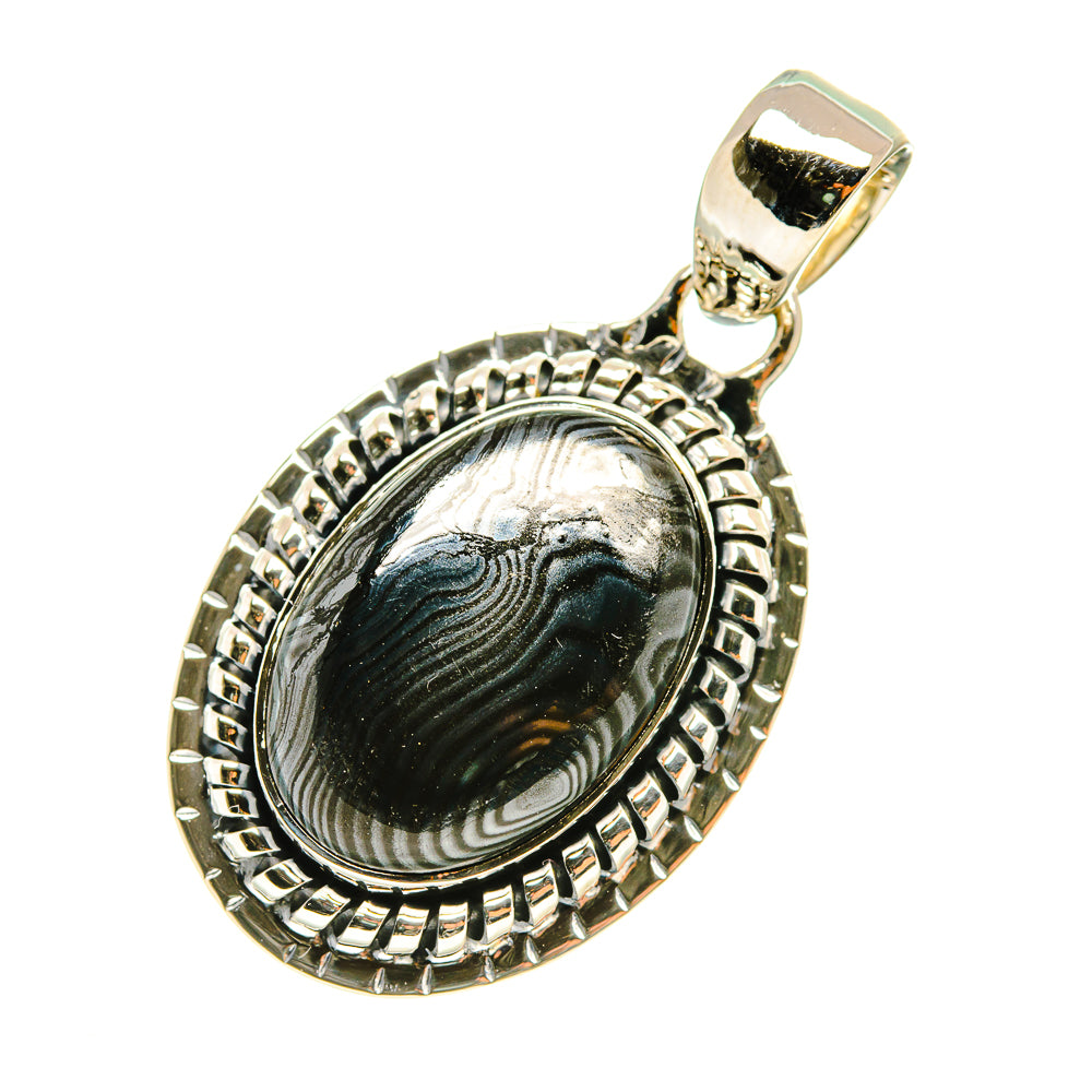 Psilomelane Pendants handcrafted by Ana Silver Co - PD6095
