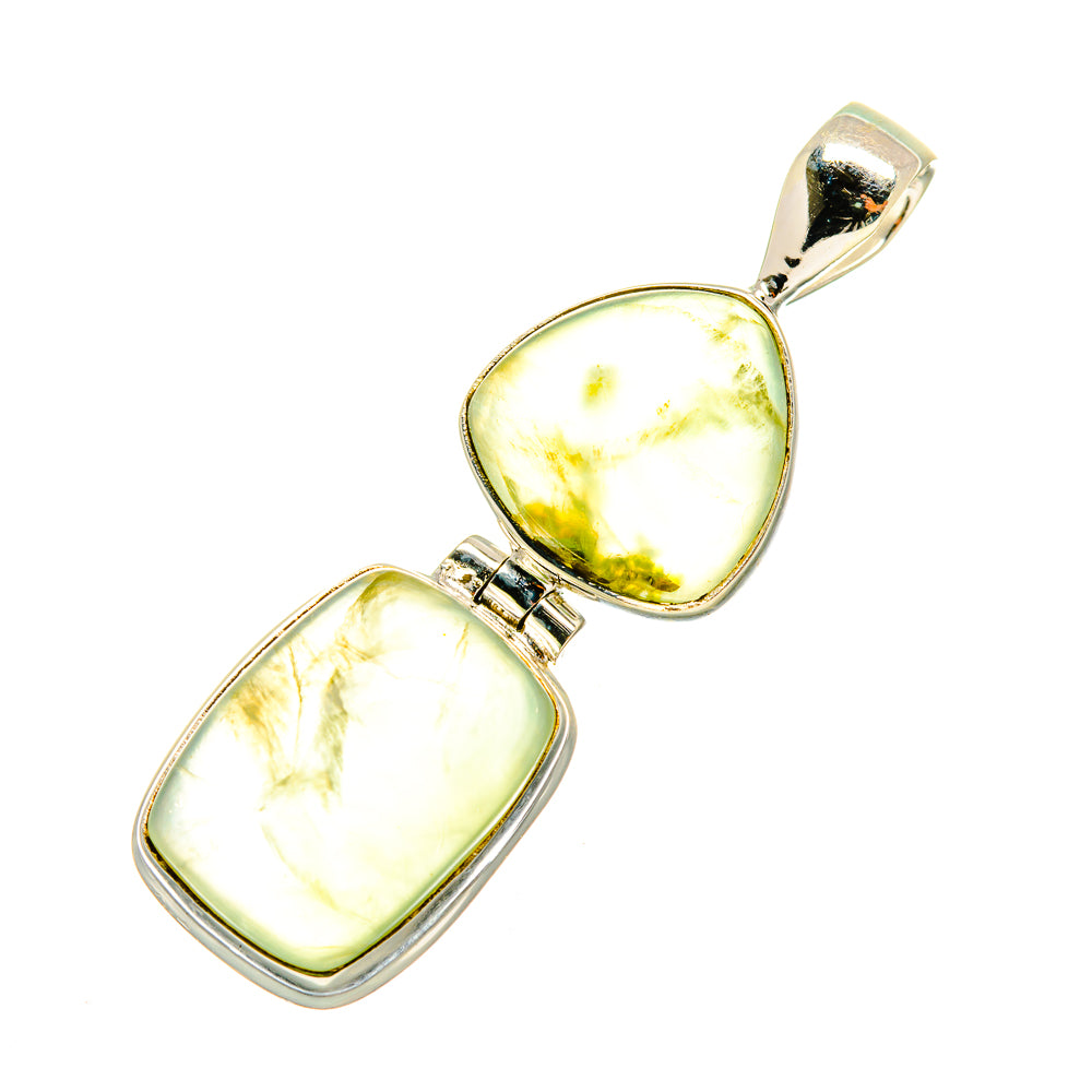 Prehnite Pendants handcrafted by Ana Silver Co - PD6113 - Photo 2