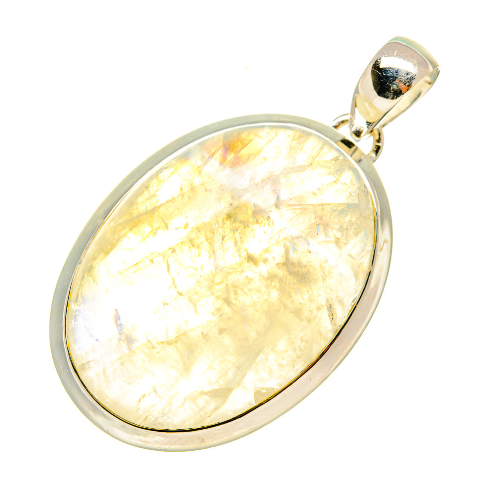 Rainbow Moonstone Pendants handcrafted by Ana Silver Co - PD6118