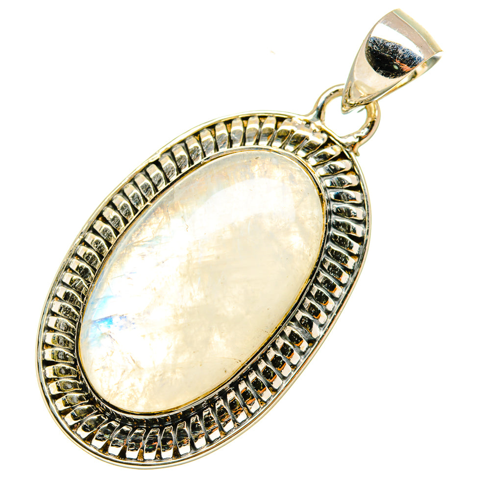 Rainbow Moonstone Pendants handcrafted by Ana Silver Co - PD6127