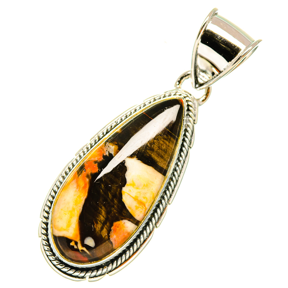 Peanut Wood Jasper Pendants handcrafted by Ana Silver Co - PD6159