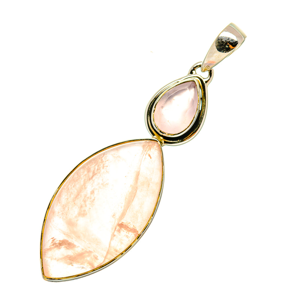Rose Quartz Pendants handcrafted by Ana Silver Co - PD6184