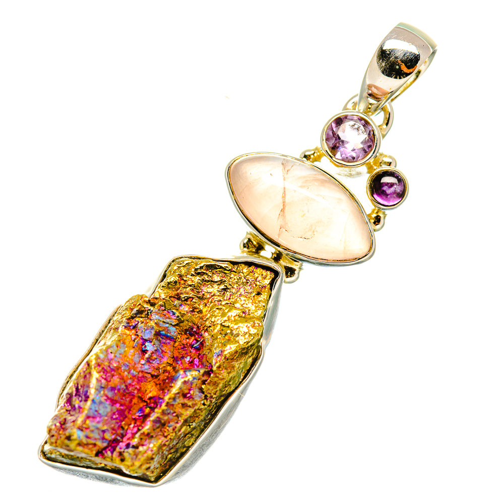 Titanium Druzy Pendants handcrafted by Ana Silver Co - PD6208