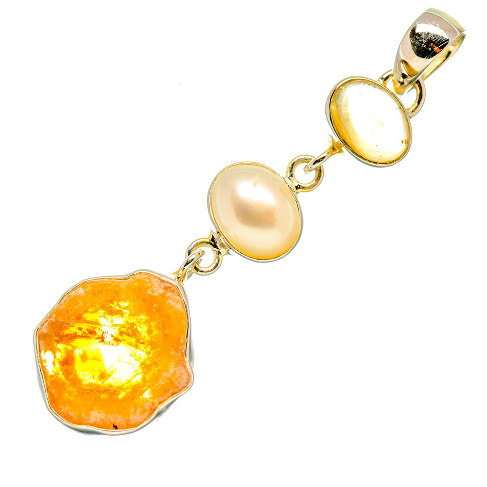 Citrine Pendants handcrafted by Ana Silver Co - PD6220