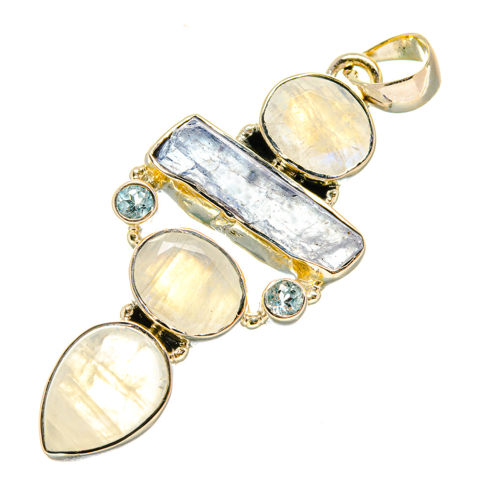 Rainbow Moonstone Pendants handcrafted by Ana Silver Co - PD6236