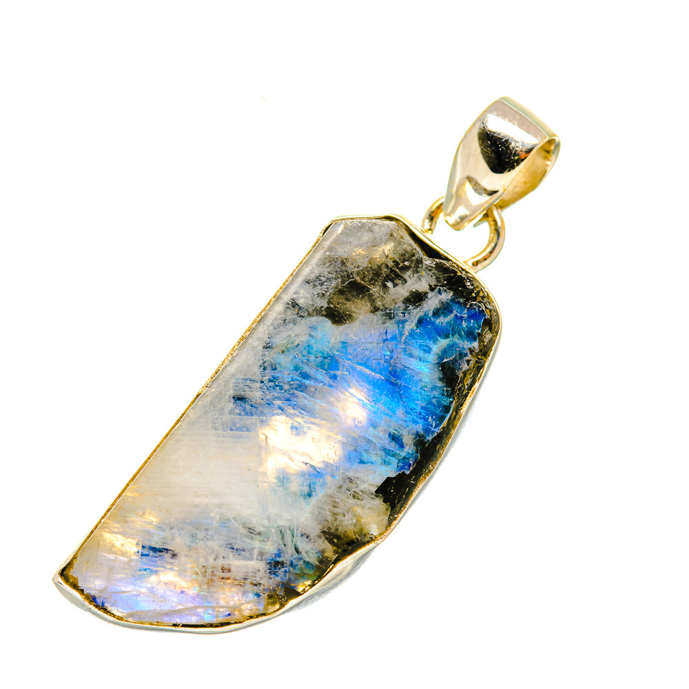 Rainbow Moonstone Pendants handcrafted by Ana Silver Co - PD6252
