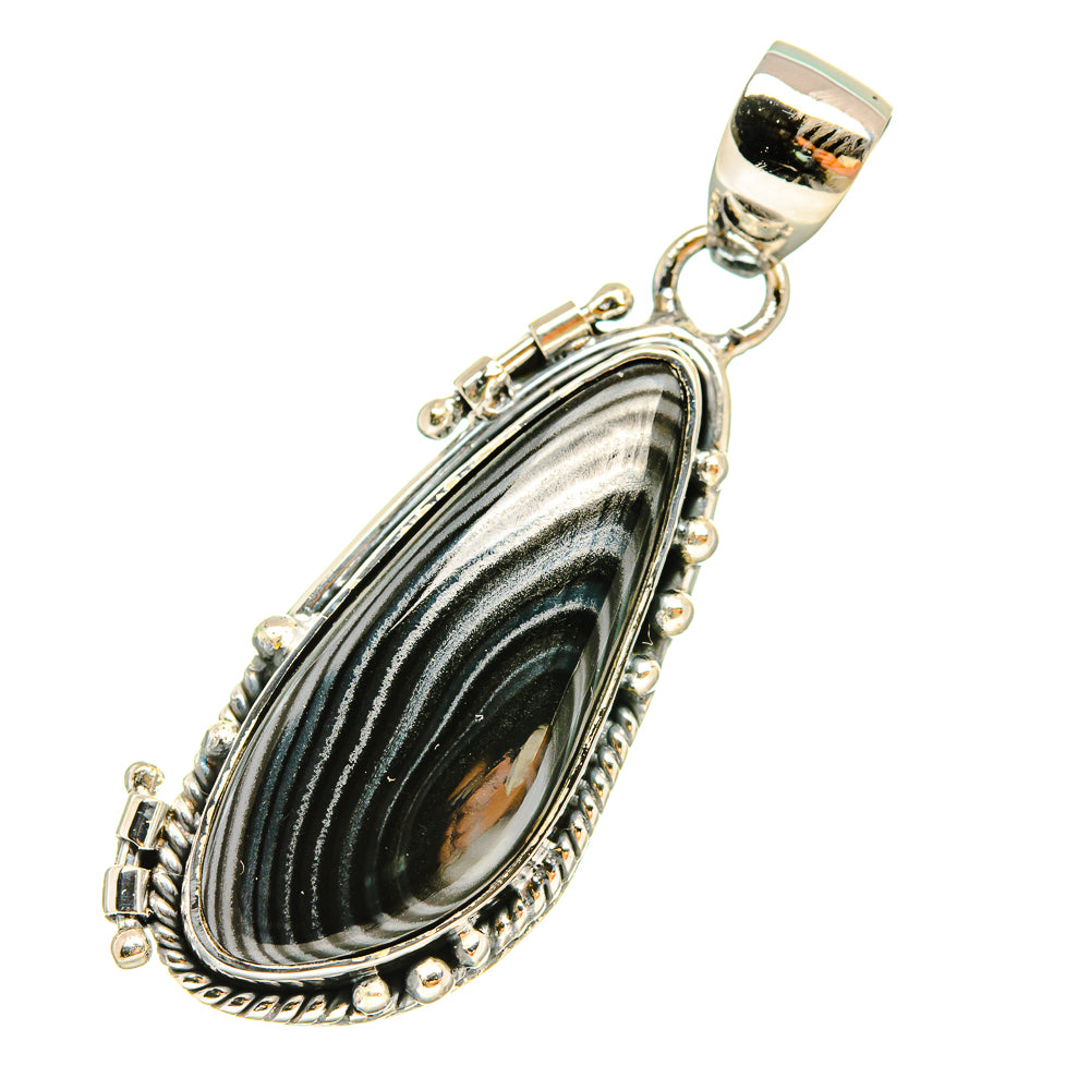 Psilomelane Pendants handcrafted by Ana Silver Co - PD6278