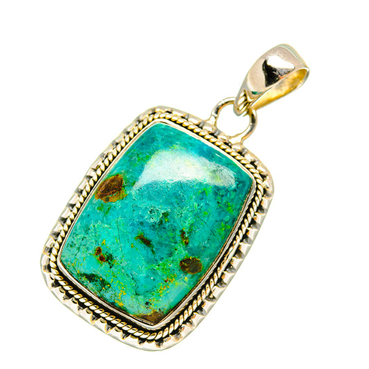 Chrysocolla Pendants handcrafted by Ana Silver Co - PD6293