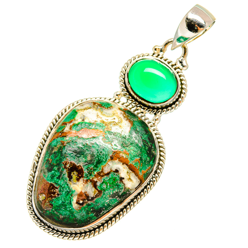 Chrysocolla Pendants handcrafted by Ana Silver Co - PD6300
