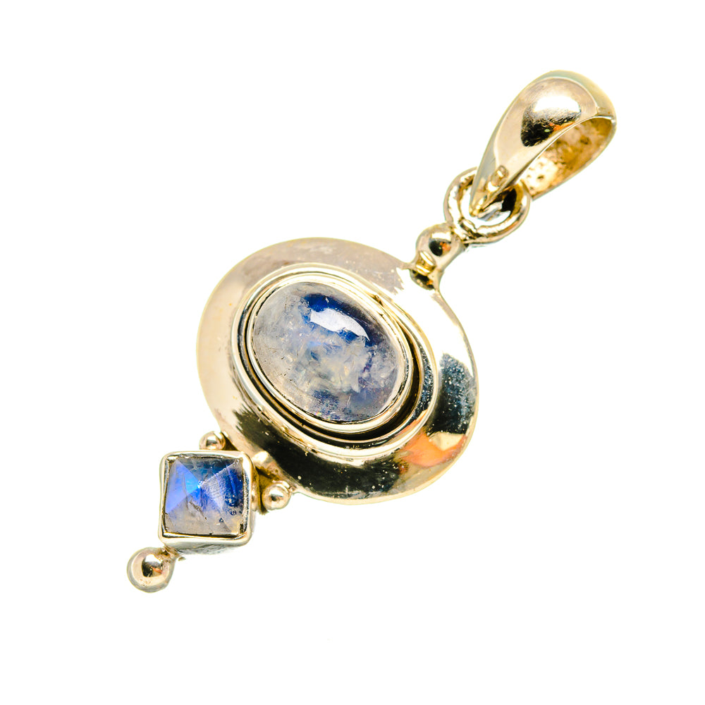 Rainbow Moonstone Pendants handcrafted by Ana Silver Co - PD6338